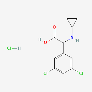 2-(Cyclopropylamino)-2-(3,5-dichlorophenyl)acetic acid hydrochloride