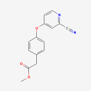 Methyl 2-{4-[(2-cyanopyridin-4-yl)oxy]phenyl}acetate