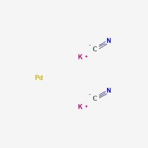 Dipotassium bis(cyano-C)palladate(2-)