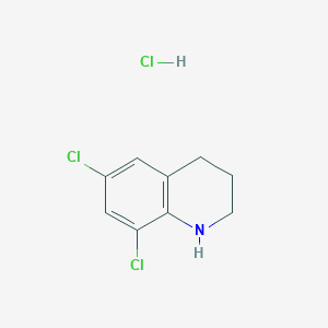 molecular formula C9H10Cl3N B1376576 6,8-Dichloro-1,2,3,4-tetrahydroquinoline hydrochloride CAS No. 1423024-30-9