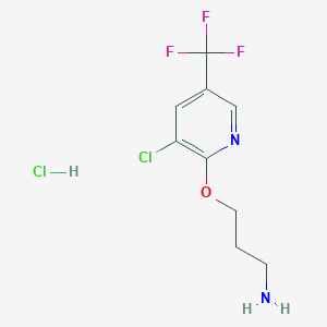 2-(3-Aminopropoxy)-3-chloro-5-(trifluoromethyl)pyridine hydrochloride