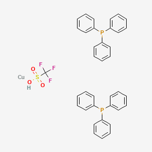 (Trifluoromethanesulphonato-O)bis(triphenylphosphino)copper