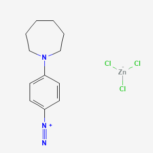 Benzenediazonium, 4-(hexahydro-1H-azepin-1-yl)-, trichlorozincate(1-)