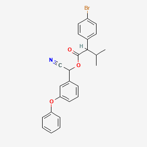 Benzeneacetic acid, 4-bromo-alpha-(1-methylethyl)-, cyano(3-phenoxyphenyl)methyl ester