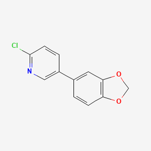 2-Chloro-5-(3,4-methylenedioxyphenyl)pyridine