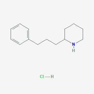 molecular formula C14H22ClN B1376582 2-(3-苯基丙基)哌啶盐酸盐 CAS No. 856344-52-0