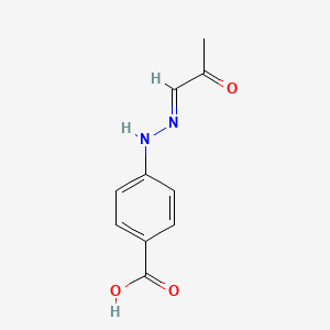 4-(2-(2-Oxopropylidene)hydrazinyl)benzoic acid