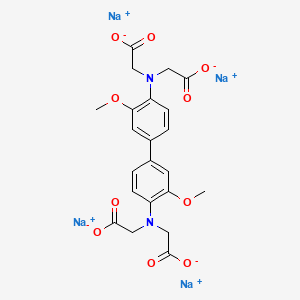 Tetrasodium N,N'-(3,3'-dimethoxy(1,1'-biphenyl)-4,4'-diyl)bis(N-(carboxylatomethyl)aminoacetate)