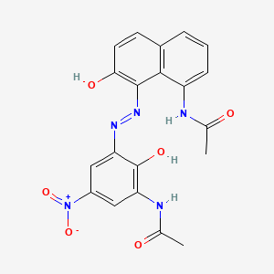 Acetamide, N-[3-[[8-(acetylamino)-2-hydroxy-1-naphthalenyl]azo]-2-hydroxy-5-nitrophenyl]-