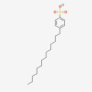 molecular formula C20H34O3S B13765844 4-Tetradecylbenzenesulfonic acid CAS No. 47377-16-2