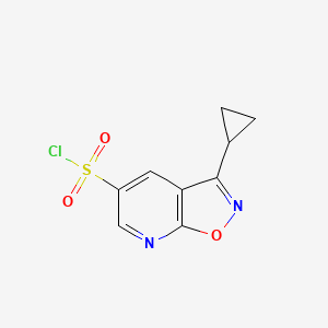 3-Cyclopropyl-[1,2]oxazolo[5,4-b]pyridine-5-sulfonyl chloride