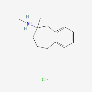 (+-)-6-Methylamino-6-methyl-6,7,8,9-tetrahydro-5H-benzocycloheptene hydrochloride