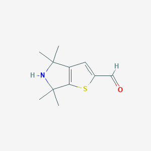 4,4,6,6-tetramethyl-5H-thieno[2,3-c]pyrrole-2-carbaldehyde