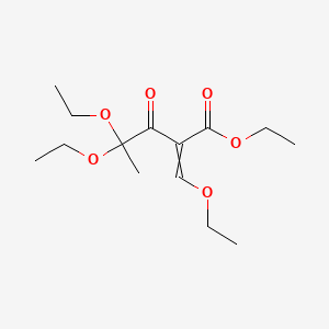 Ethyl 4,4-diethoxy-2-(ethoxymethylene)-3-oxovalerate