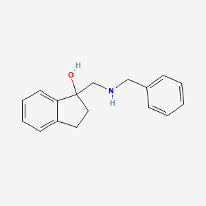 molecular formula C17H19NO B1376594 1-[(benzylamino)methyl]-2,3-dihydro-1H-inden-1-ol CAS No. 1423028-13-0