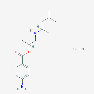 2-(4-Aminobenzoyl)oxypropyl-(4-methylpentan-2-yl)azanium chloride