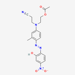 Propanenitrile, 3-[[2-(acetyloxy)ethyl][4-[(2-hydroxy-4-nitrophenyl)azo]-3-methylphenyl]amino]-