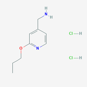 molecular formula C9H16Cl2N2O B1376598 (2-Propoxypyridin-4-yl)methanamine dihydrochloride CAS No. 1423032-22-7