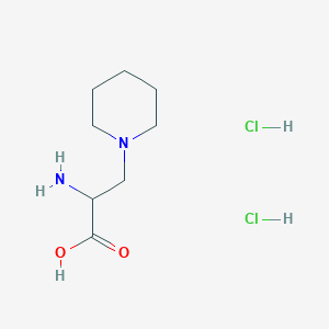 molecular formula C8H18Cl2N2O2 B1376600 2-Amino-3-(piperidin-1-yl)propanoic acid dihydrochloride CAS No. 170305-19-8