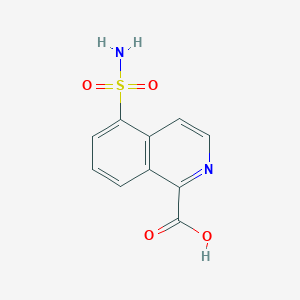 molecular formula C10H8N2O4S B1376601 5-Sulfamoylisoquinoline-1-carboxylic acid CAS No. 1427380-39-9