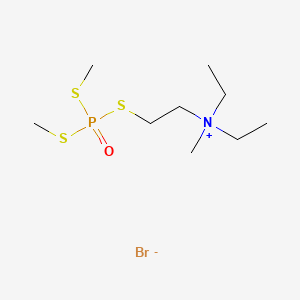 Diethyl(2-mercaptoethyl)methylammonium bromide S-ester with S,S-dimethyl phosphorotrithioate