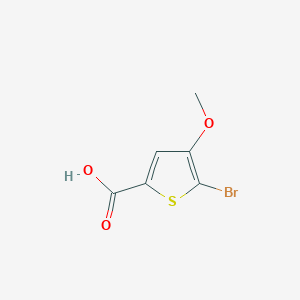 molecular formula C6H5BrO3S B1376609 5-溴-4-甲氧基噻吩-2-羧酸 CAS No. 1423027-99-9