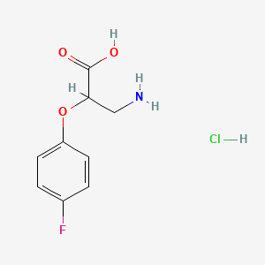 3-Amino-2-(4-fluorophenoxy)propanoic acid hydrochloride