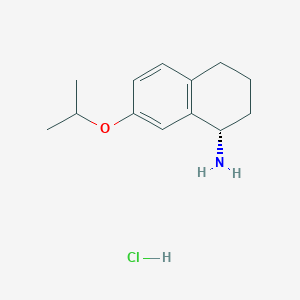 (1S)-7-(propan-2-yloxy)-1,2,3,4-tetrahydronaphthalen-1-amine hydrochloride