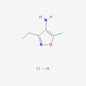 3-Ethyl-5-methyl-1,2-oxazol-4-amine hydrochloride