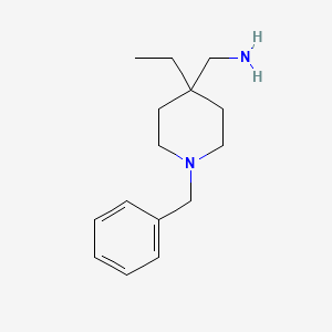 molecular formula C15H24N2 B1376623 (1-苄基-4-乙基哌啶-4-基)甲胺 CAS No. 1423032-82-9