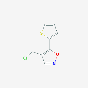 4-(Chloromethyl)-5-(thiophen-2-yl)-1,2-oxazole