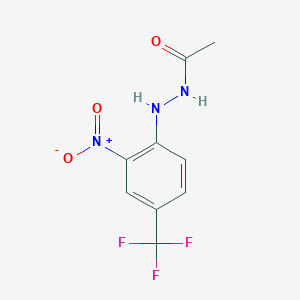 molecular formula C9H8F3N3O3 B13766270 N'-(2-Nitro-4-(trifluoromethyl)phenyl)acetohydrazide 