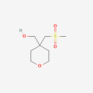 [4-(Methanesulfonylmethyl)oxan-4-yl]methanol