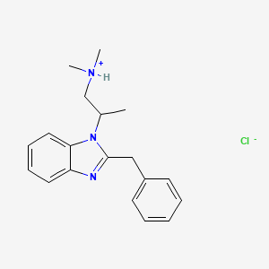 2-Benzyl-1-(2-(dimethylamino)-1-methylethyl)benzimidazole hydrochloride