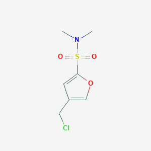 4-(chloromethyl)-N,N-dimethylfuran-2-sulfonamide