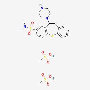 8-(Dimethylsulfamoyl)-10-piperazino-10,11-dihydrodibenzo(b,f)thiepin dimethanesulfonate