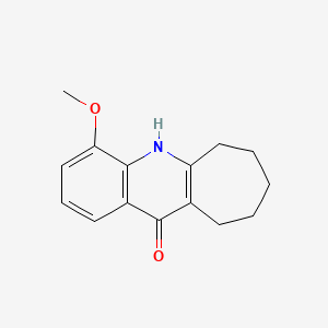 molecular formula C15H17NO2 B13766443 11H-CYCLOHEPTA(b)QUINOLIN-11-ONE, 5,6,7,8,9,10-HEXAHYDRO-4-METHOXY- CAS No. 5778-51-8