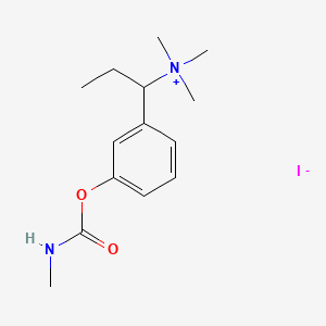 Carbamic acid, methyl-, 3-(alpha-trimethylammoniopropyl)phenyl ester, iodide