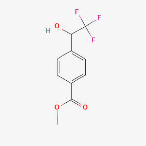 molecular formula C10H9F3O3 B1376668 Methyl 4-(2,2,2-trifluoro-1-hydroxyethyl)benzoate CAS No. 1086836-85-2