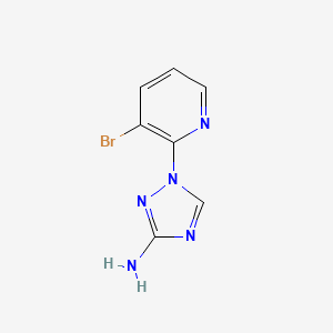molecular formula C7H6BrN5 B1376674 1-(3-溴吡啶-2-基)-1H-1,2,4-三唑-3-胺 CAS No. 1249324-60-4