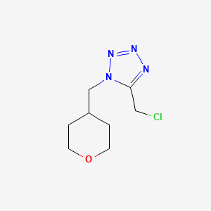 molecular formula C8H13ClN4O B1376678 5-(chloromethyl)-1-(oxan-4-ylmethyl)-1H-1,2,3,4-tetrazole CAS No. 1340063-57-1