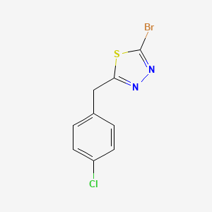 2-Bromo-5-[(4-chlorophenyl)methyl]-1,3,4-thiadiazole