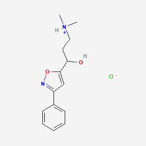 3-Phenyl-5-(1-hydroxy-3-dimethylaminopropyl)isoxazole hydrochloride