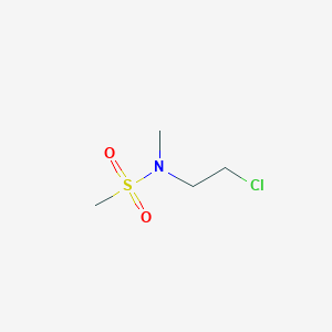 molecular formula C4H10ClNO2S B1376691 N-(2-氯乙基)-N-甲基甲磺酰胺 CAS No. 1310936-06-1