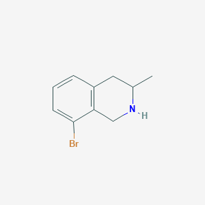 molecular formula C10H12BrN B1376693 8-Bromo-3-methyl-1,2,3,4-tetrahydro-isoquinoline CAS No. 1339402-29-7