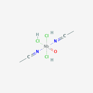 Acetonitrile;oxoniobium;trihydrochloride