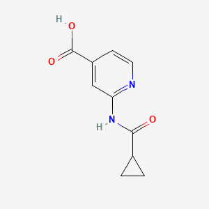 molecular formula C10H10N2O3 B1376694 2-(环丙烷甲酰胺基)异烟酸 CAS No. 1339368-46-5