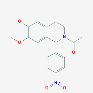 1-[6,7-Dimethoxy-1-(4-nitro-phenyl)-3,4-dihydro-1H-isoquinolin-2-yl]-ethanone