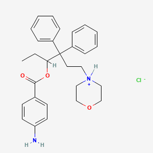 3-p-Aminobenzoxy-4,4-diphenyl-6-morpholinohexane hydrochloride