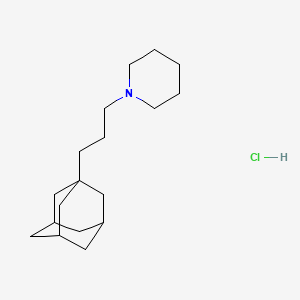 Adamantane, 1-(3-piperidinopropyl)-, hydrochloride